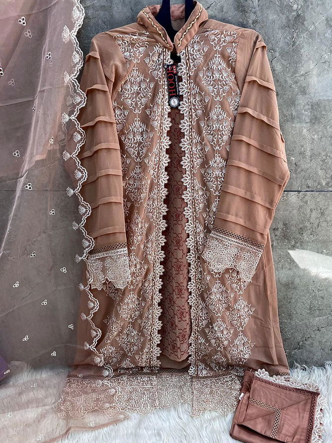 Hoor Tex HF 80 A To E Heavy Georgette Fancy Designer Wear Pakistani Salwar Suit Wholesale Price